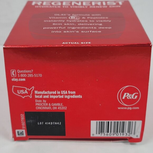 Olay Regenerist Micro-Sculpting Cream Hydrating Moisturizer 1.7 Oz NIB - Picture 5 of 5